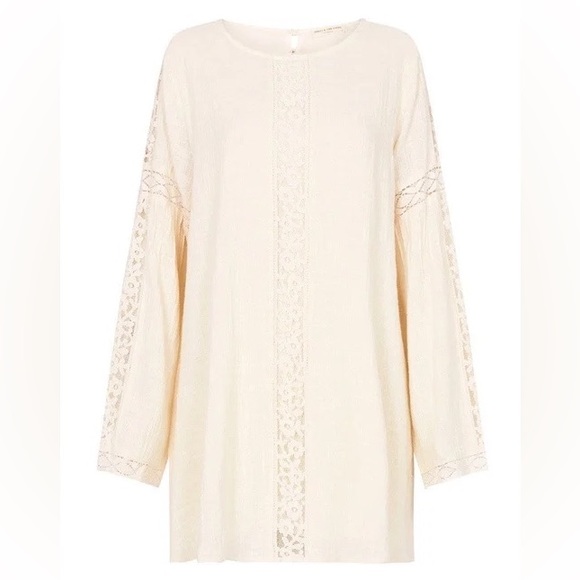 NWT Spell & The Gypsy Collective Cream Doe Eyed Mini Dress - Picture 5 of 17